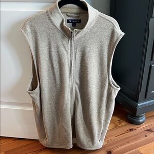 Daniel Cremieux Men's Zip Up Tan Vest